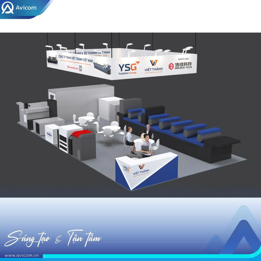 Thiết kế gian hàng triển lãm Vietnam PrintPack 2026 tại SECC TP HCM